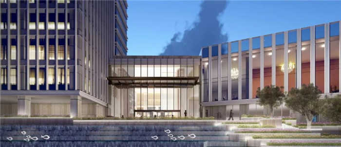 永嘉三江立體城希爾頓酒店入口設計