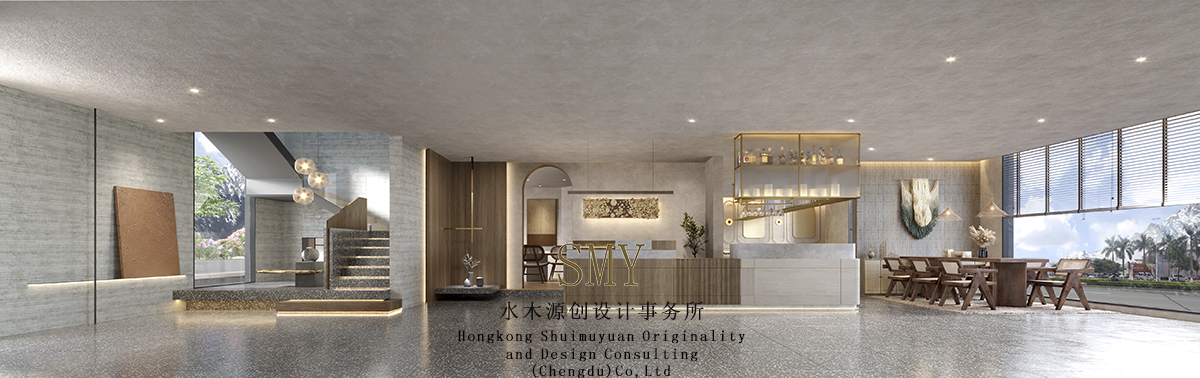 民宿大堂裝修設(shè)計，民宿設(shè)計詫寂風(fēng)格